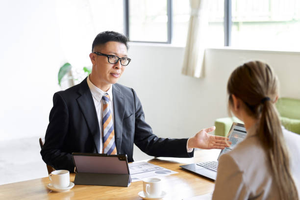 istock Asian business people having a meeting 1814491638