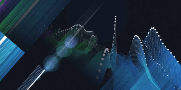 istock Abstract  background waving wireframe grid from lines and dots with blurred lines. Technology concept data grid.  Banner for business, science and technology data analytics. Big Data. 1814496915