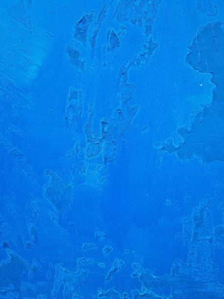 Blue metal wall texture stock photo