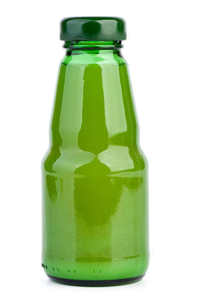 istock Glass bottle with lime juice 181453868