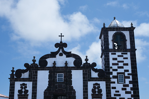 Azorean church on Santa Maria island, Azores, Portugal.