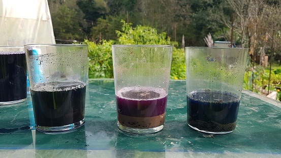 homemade system to measure soil ph with natural and homemade products