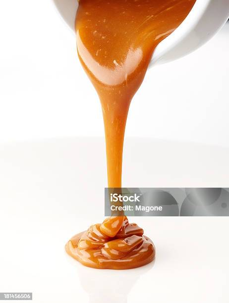 Sweet Caramel Sauce Stock Photo - Download Image Now - Caramel, Pouring, Melting