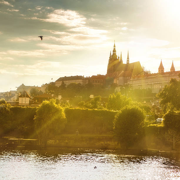 istock View of Prague castle on sunset 181456755