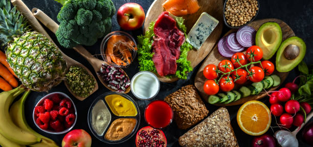 istock A variety of food products representing balanced diet 1814610607