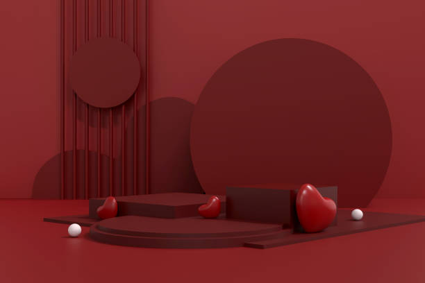 istock Happy Valentine's Day Background 3D Illustration 1814613247