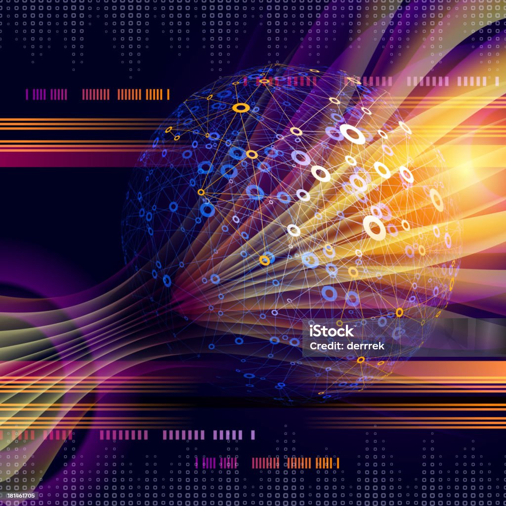 Abstract Digital Communication Abstract Communication Technology Stock Illustration - Download Image ...