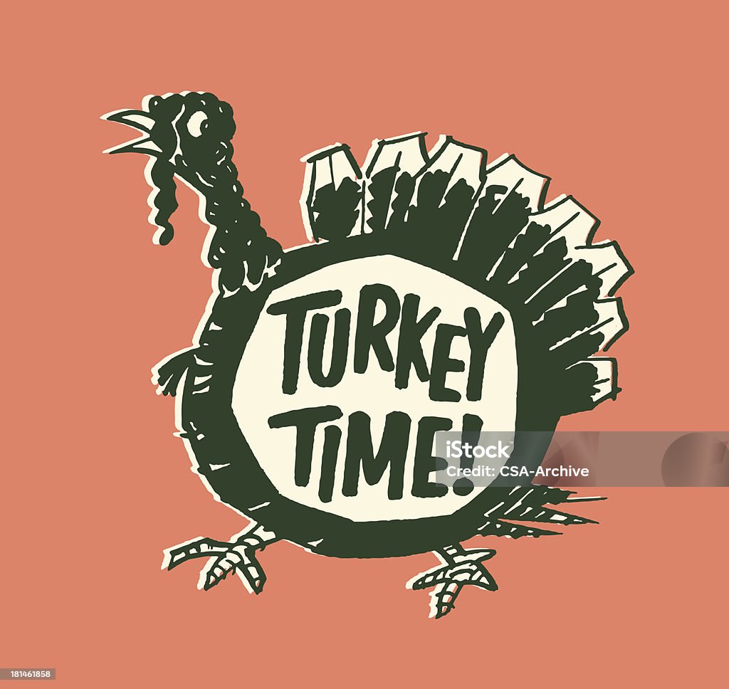 Turkey. Time Graphics Turkey Time Stock Illustration - Download Image Now - Turkey - Bird ...