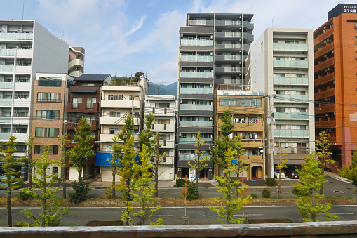 Kobe, Japan November 26 2023 : Japan apartment views.
