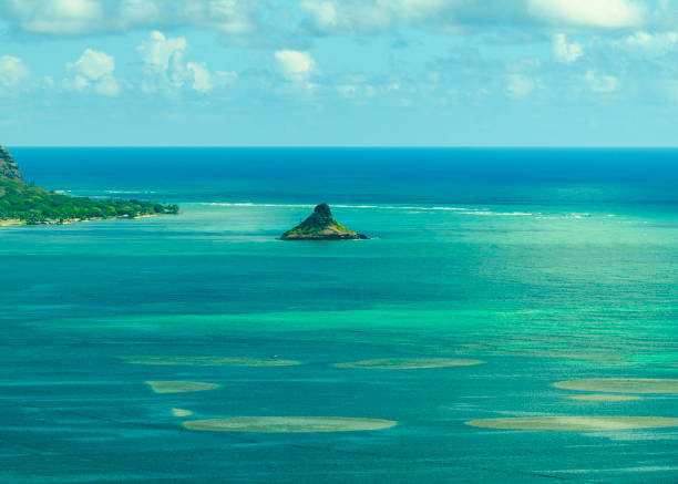 Views of Kaneohe Bay on Oahu, Hawaii.
