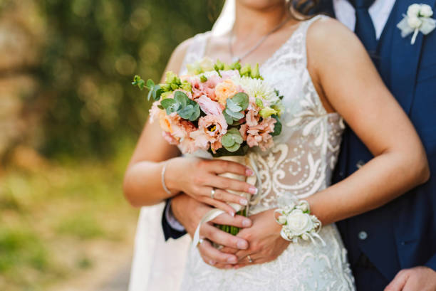 istock Bride and groom's hands 1814696195