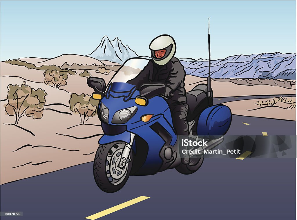 Motocyclette - Lizenzfrei Motorrad Vektorgrafik