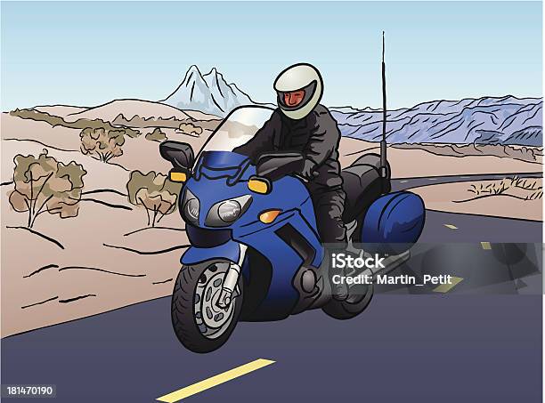 Motocyclette Stock Vektor Art und mehr Bilder von Motorrad - Motorrad, Chrom, Erwachsene Person