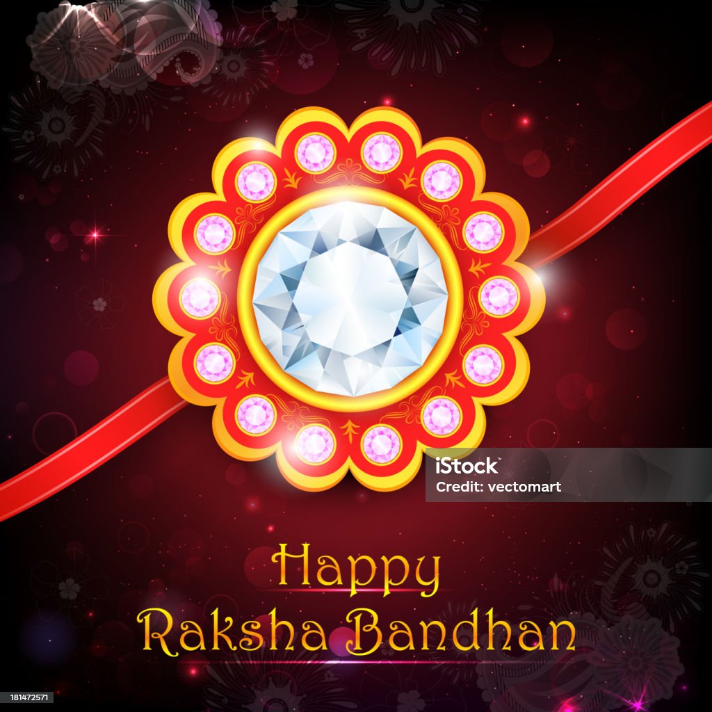 Raksha Bandhan - Grafika wektorowa royalty-free (Bransoletka Rakhi)