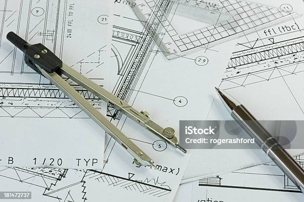 계획 및 그림이요 장비 건설 산업에 대한 스톡 사진 및 기타 이미지 - 건설 산업, 건축, 건축가