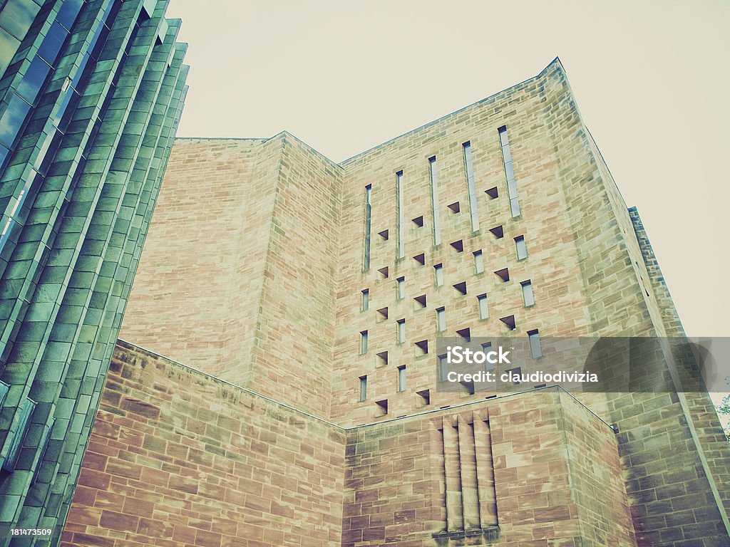 Retro look Coventry cathedral Vintage looking Coventry Cathedral, England, UK Cathedral Stock Photo