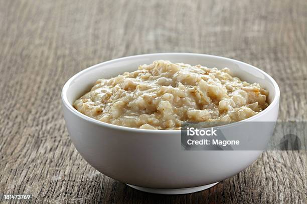 Bowl Of Oats Porridge Stock Photo - Download Image Now - Bowl, Breakfast, Close-up