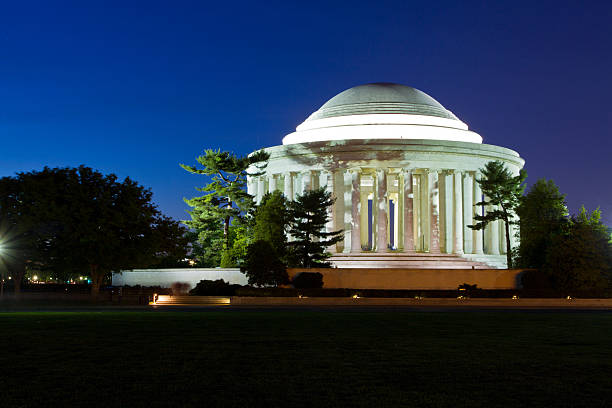 istock Statue of Thomas Jefferson inside memorial in Washington DC 181478274