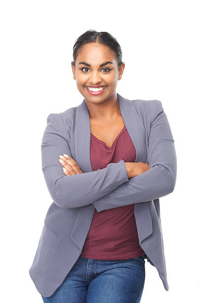 istock Smiling young woman with arms crossed 181478390