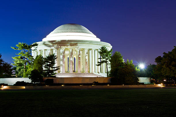 istock Statue of Thomas Jefferson inside memorial in Washington DC 181478474