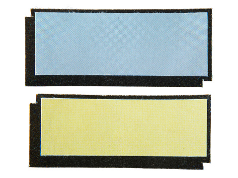 Comic Book Textbot Rectangle Blue And Yellow Comic Book Style Text Box With Halftone Effect Stock ...