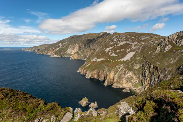Free picture: slieve, league, cliffs, green, field
