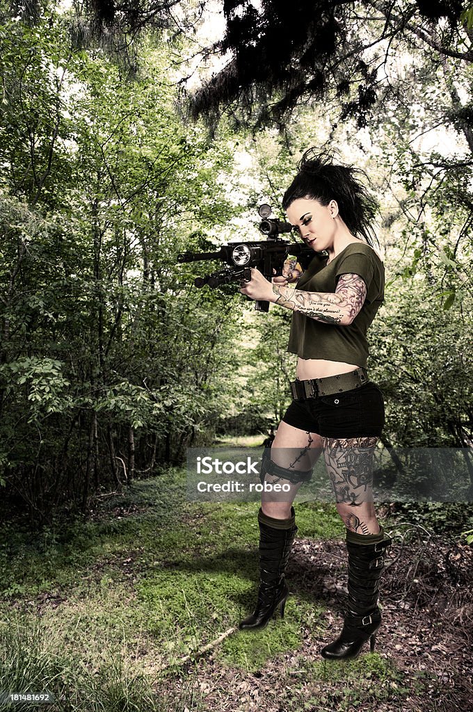 Woman With Assault Rifle Stock Photo Download Image Now Adult Army Woman With Assault Rifle Stock Photo Download Image Now Adult Army