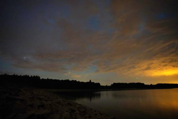 istock French Forest Sunset Stars Lake Maillet 1814818127