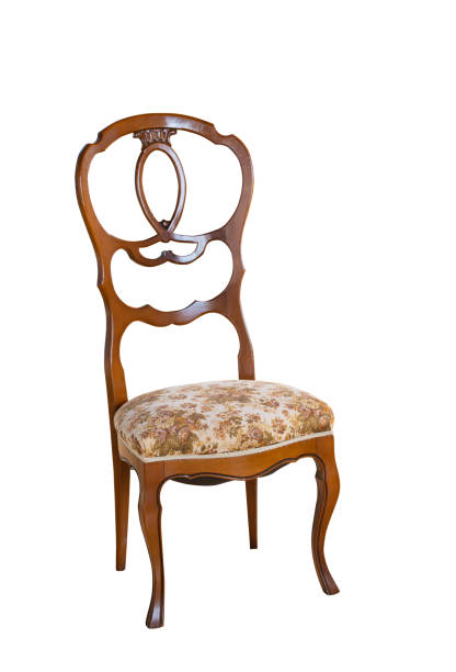 antique chair isolated on white background