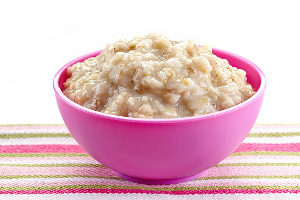 istock Bowl of oats porridge 181483095