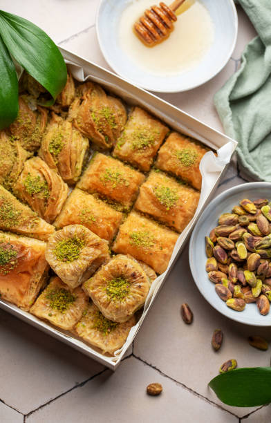 istock Assortment of Turkish baklava dessert 1814868435