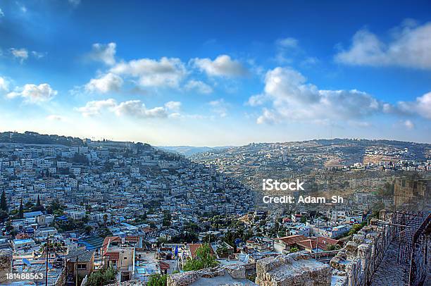 Jerusalem Walls Stock Photo - Download Image Now - Ancient, Blue, Capital Cities
