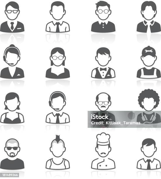 Business People Avatar Icons Vector Illustration Stock Illustration - Download Image Now - Icon Symbol, People, Avatar