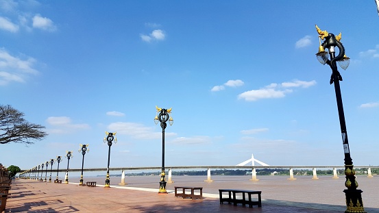 Thai Lao Friendship Bridge จุดชมวิว ที่สะพานมิตรภาพไทยลาว จังหวัดมุกดาหาร ประเทศไทย