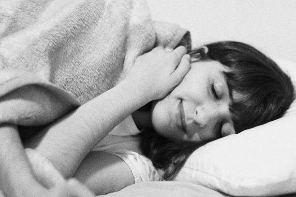 Free Stock Photo of Woman Laying on Bed in Black and White | Download ...