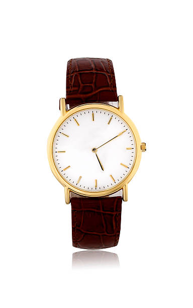 istock golden watches on white background 181491757