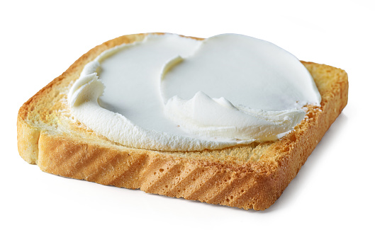 Cream Cheese on a Toast.