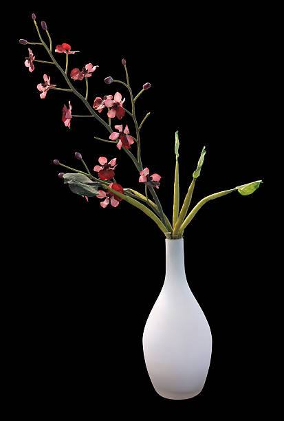 istock Red orchid in a vase 181491912