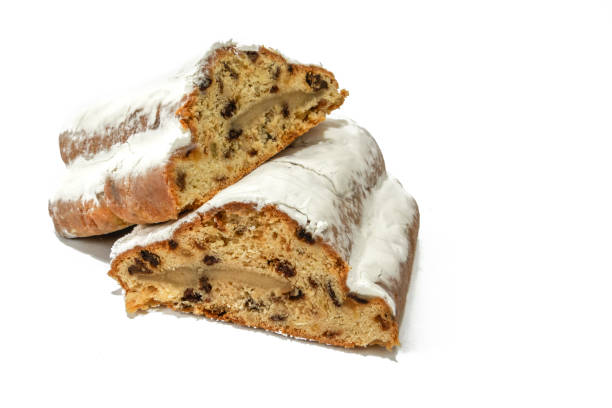 istock Stollen, stuffed sweet bread, isolated on a white background 1814950733