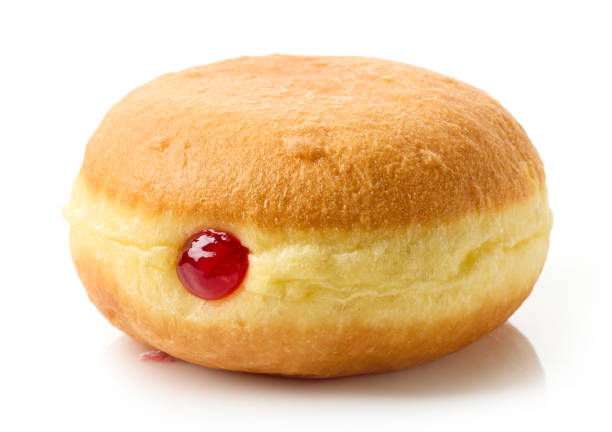 istock freshly baked jelly donut 1814968236