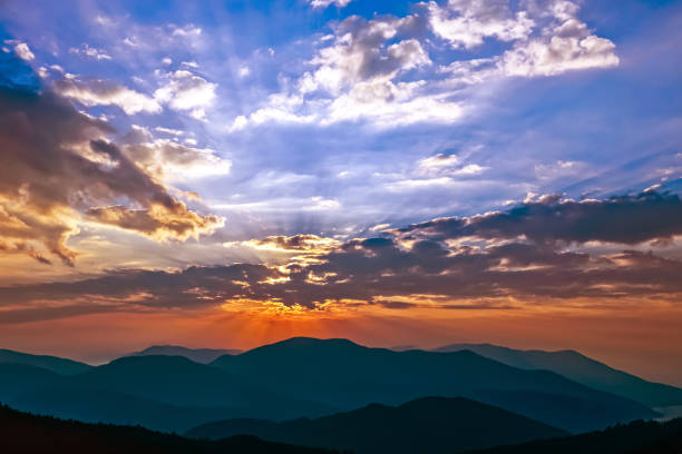 istock bright sunny dawn in the mountains 1814976825