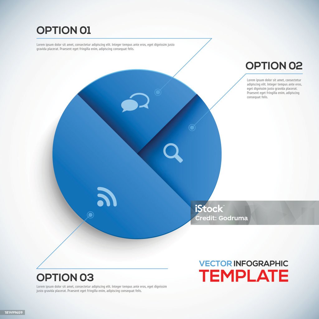 Abstract 3D Infographic template Abstract 3D Infographic template vector illustration Blue stock vector