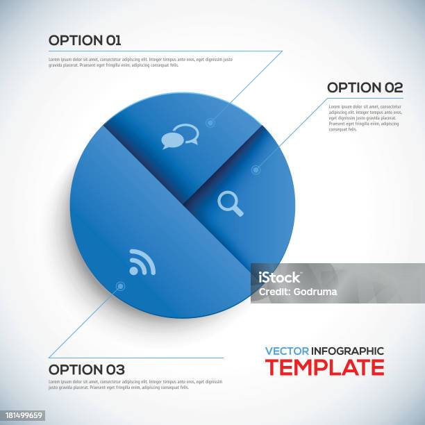 Abstract 3d Infographic Template Stock Illustration - Download Image Now - Blue, Business, Business Strategy