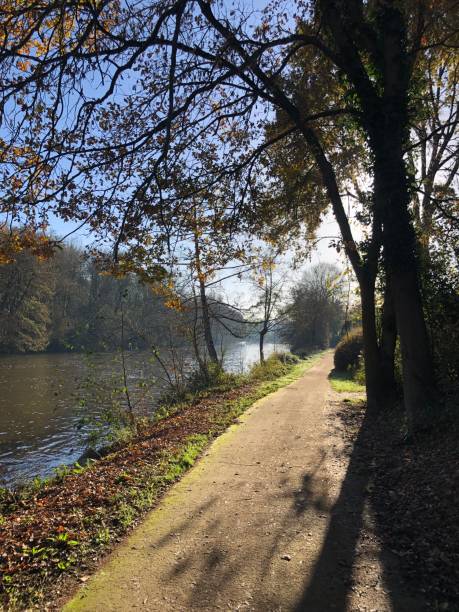 istock A walking path along the Sarthe river, in Le Mans 1814999053