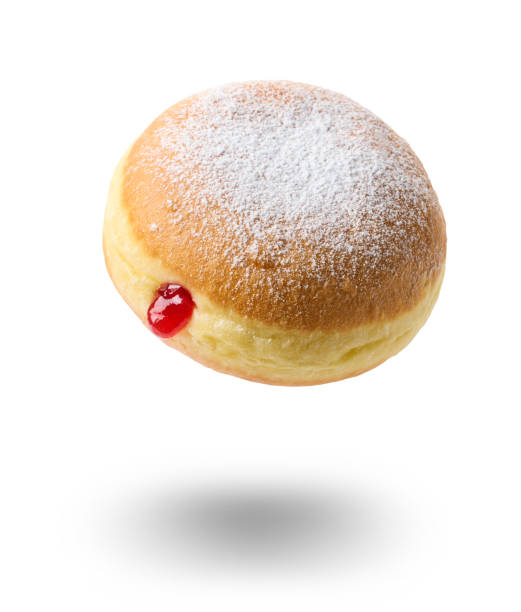 freshly baked jelly donut