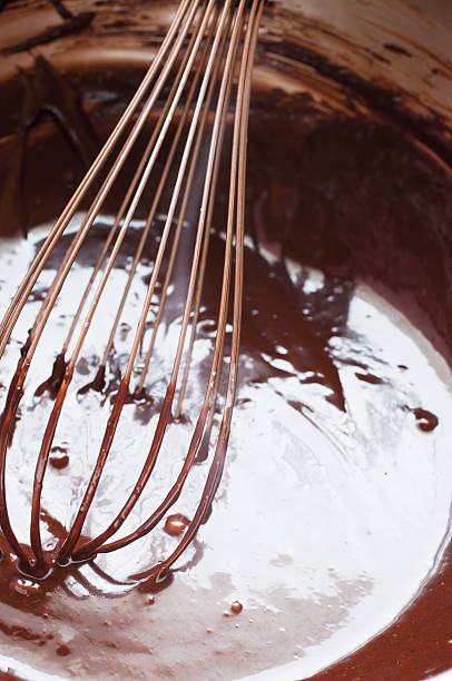 istock Chocolate cream or batter cooking ingredients. 181500446