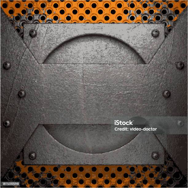 Vieux Fond Métallique Vecteurs libres de droits et plus d'images vectorielles de Acier - Acier, Aspect métallique, Bloc