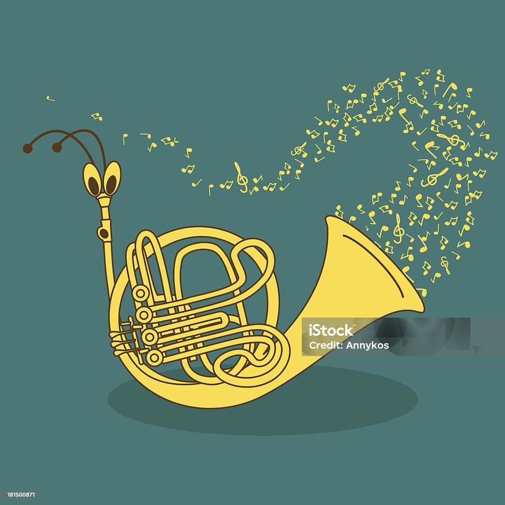 Illustration d'escargot Trompette - clipart vectoriel de Art libre de droits