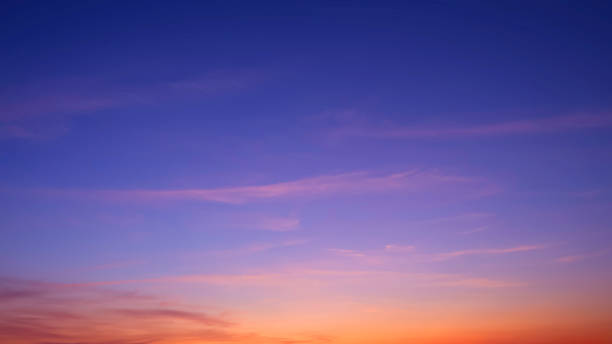 istock Colorful twilight sky background with beautiful sunlight and sunset cloud after sundown in evening time 1815016250