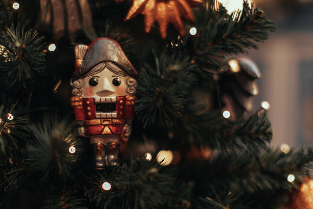 istock Vintage miniature Christmas Soldier Nutcracker figurine. Christmas handmade souvenir. 1815016481